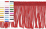 6 inch poly Chainette fringe