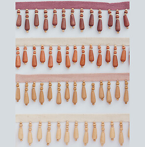 Wood Beaded Fringe