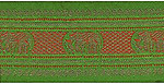 90mm Jacquard Ribbon (Sari Border)