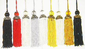 Metallic Bead Tassel