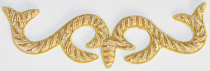 Bullion Wire Appliques