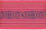 85mm Jacquard Ribbon (Sari Border)