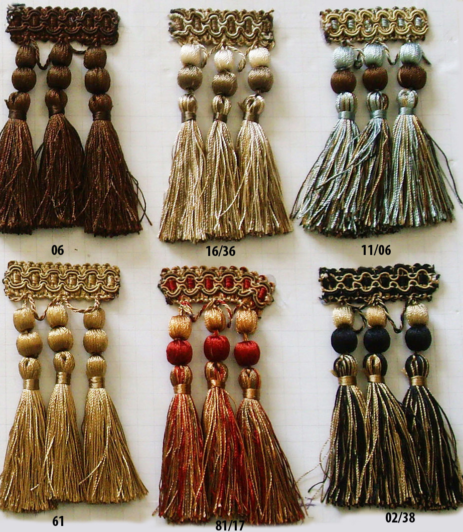 Happygoodbuy 4.5" Luxury Tassel Fringe Bead Trim - Bronze/Tan/Light Gold (Per Yard)