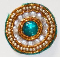 Bullion and Bead Applique