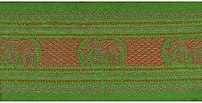 90mm Jacquard Ribbon (Sari Border)